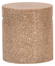 Skammel i brun terrazzo Ø37 x H40 cm